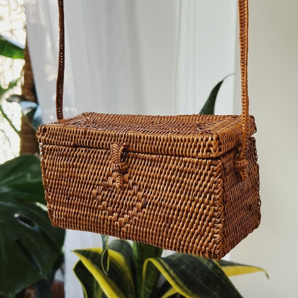 Helen Kaminski Woven Raffia Bag